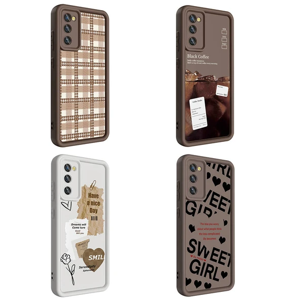 Zore Galaxy ile uyumlu S20 FE Kılıf Kamera Korumalı Baskılı Arka Yüzey Klas Kapak - 9