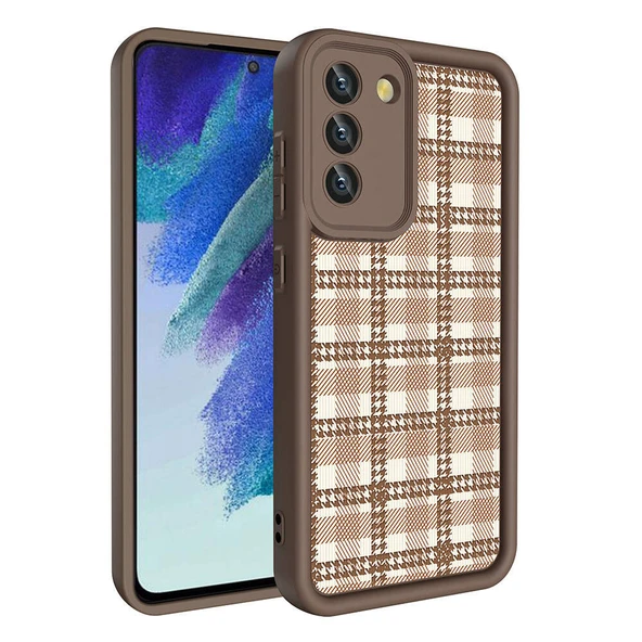 Zore Galaxy ile uyumlu S21 FE Kılıf Kamera Korumalı Baskılı Arka Yüzey Klas Kapak