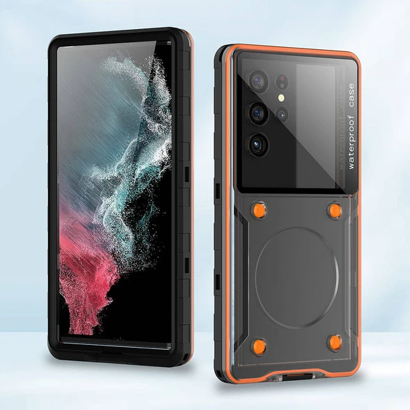 Zore Anti-Knock Airbag Tasarımlı Universal 6.9"inç Su Geçirmez Voter Kapak - 5