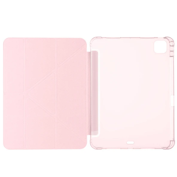 Zore Apple ile uyumlu iPad Pro 11 2024 Kılıf Tri Folding Kalem Bölmeli Standlı Kılıf - 2