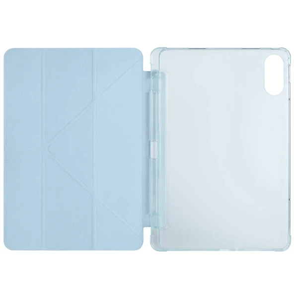 Zore Xiaomi ile uyumlu Poco Pad Kılıf Tri Folding Kalem Bölmeli Standlı Kılıf - Resim 3