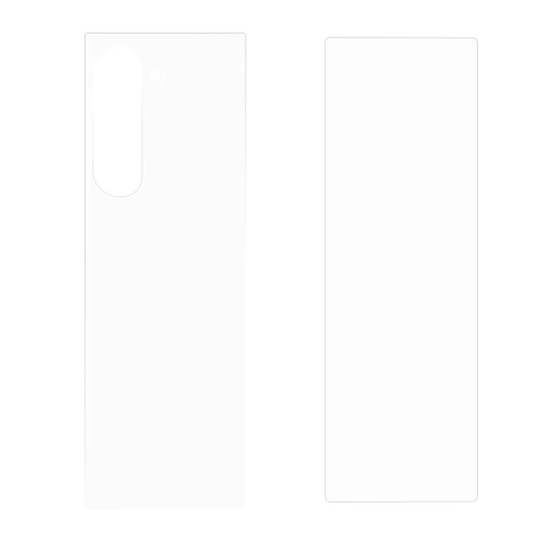 Zore Galaxy ile uyumlu Z Fold 6 Etnaa 2in1 Cam Ekran Koruyucu - 2