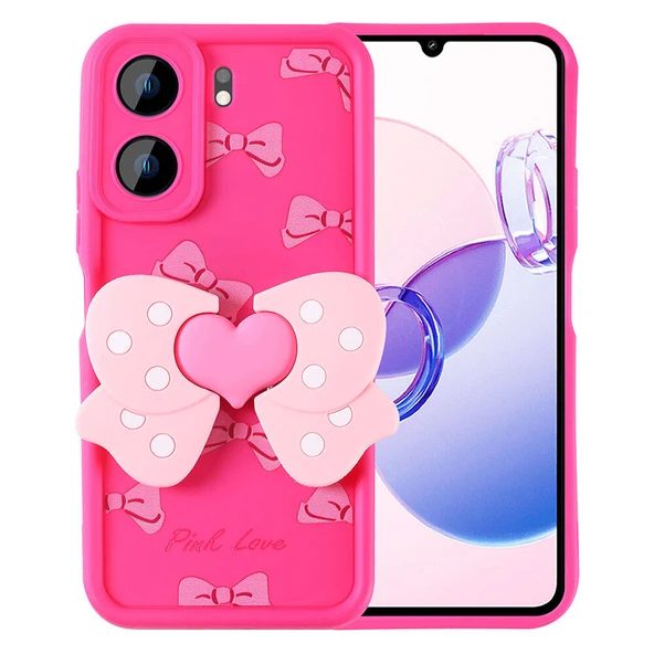 Zore Xiaomi ile uyumlu Poco C65 Kılıf Kamera Korumalı Figür Tasarımlı Kapya Kapak - 1