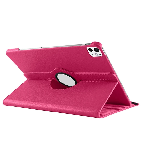 Zore Apple ile uyumlu iPad Pro 13 2024 Dönebilen Standlı Kılıf - Resim 12