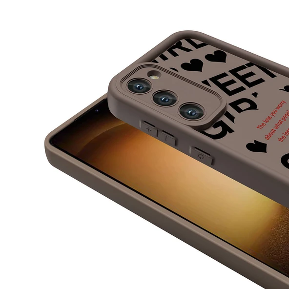 Zore Galaxy ile uyumlu S23 Kılıf Kamera Korumalı Baskılı Arka Yüzey Klas Kapak - 7