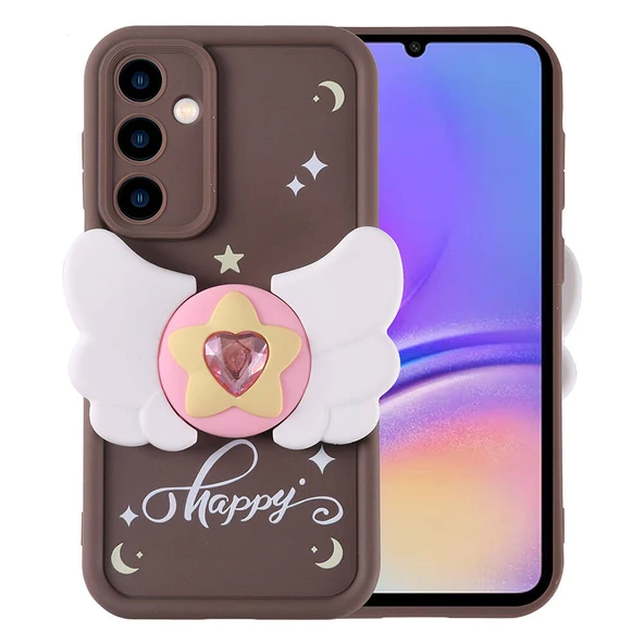 Zore Galaxy ile uyumlu A05S Kılıf Kamera Korumalı Figür Tasarımlı Kapya Kapak - 9