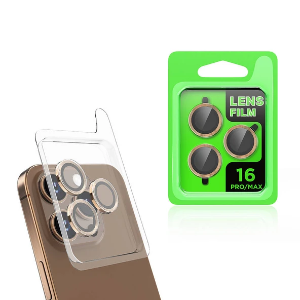 Zore Apple ile uyumlu iPhone 16 Pro CL-07 Kamera Lens Koruyucu ürün görseli 1