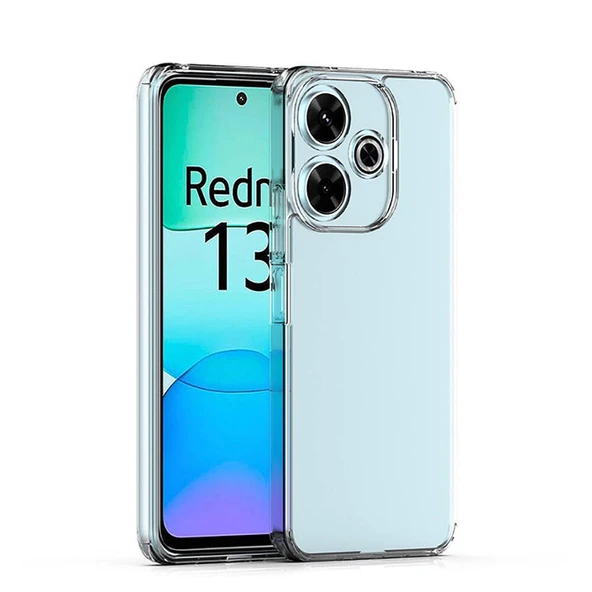 Zore Xiaomi ile uyumlu Redmi 13 4G Kılıf Süper Silikon Kapak