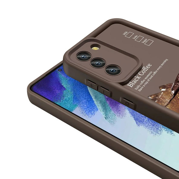 Zore Galaxy ile uyumlu S21 FE Kılıf Kamera Korumalı Baskılı Arka Yüzey Klas Kapak - 7