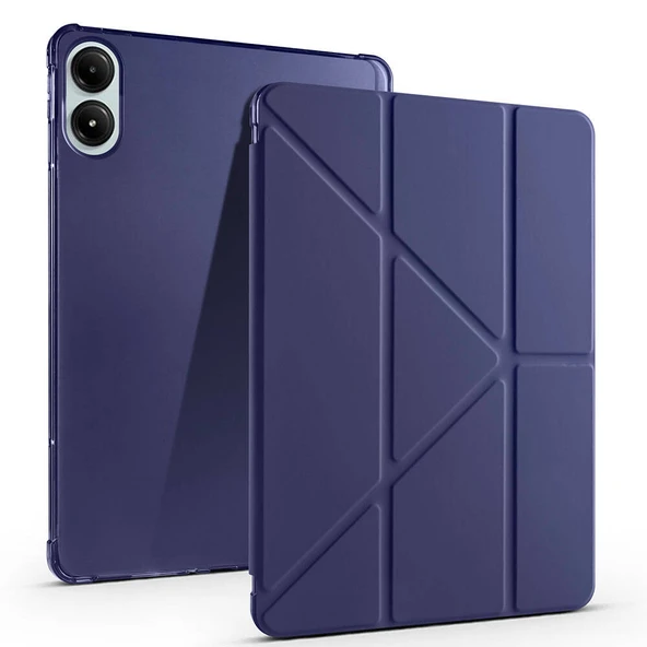 Zore Xiaomi ile uyumlu Redmi Pad Pro Kılıf Tri Folding Kalem Bölmeli Standlı Kılıf - 10