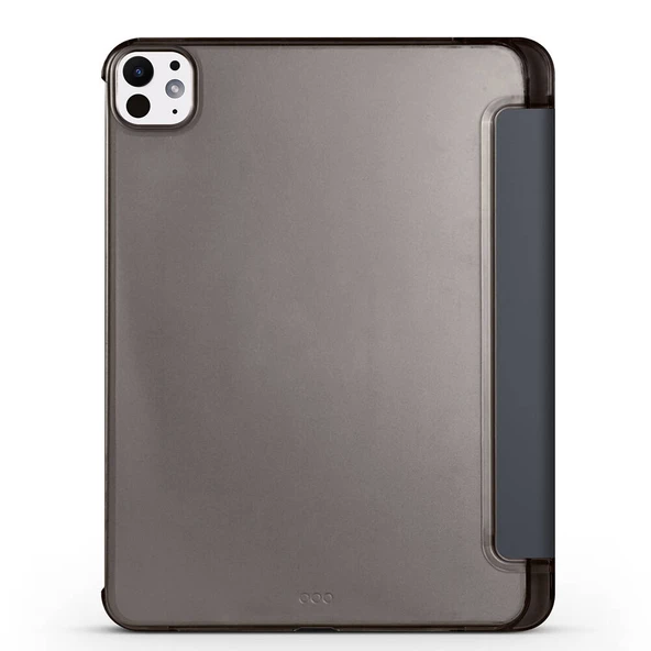 Zore Apple ile uyumlu iPad Pro 11 2024 Smart Cover Kalem Bölmeli Standlı 1-1 Kılıf - 4