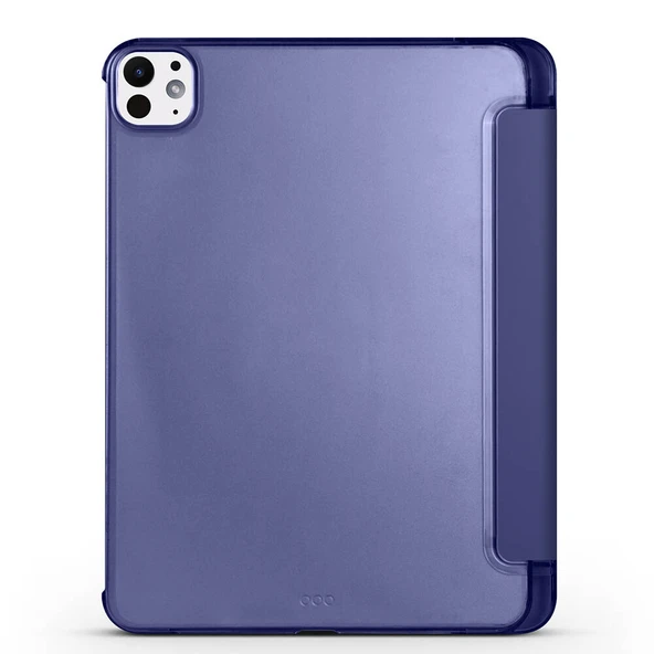 Zore Apple ile uyumlu iPad Pro 11 2024 Smart Cover Kalem Bölmeli Standlı 1-1 Kılıf - 5