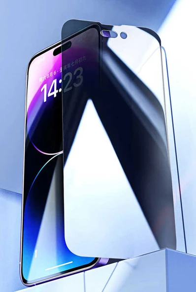 Zore Apple ile uyumlu iPhone 16 Pro Max Kor Privacy Cam Ekran Koruyucu - Resim 7