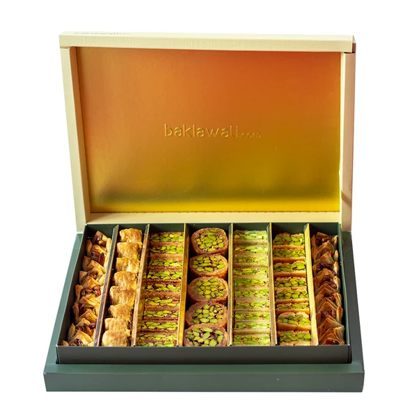 Antep Fıstıklı Kadayıflı Karışık Baklava Kutusu 800 G - Resim 2