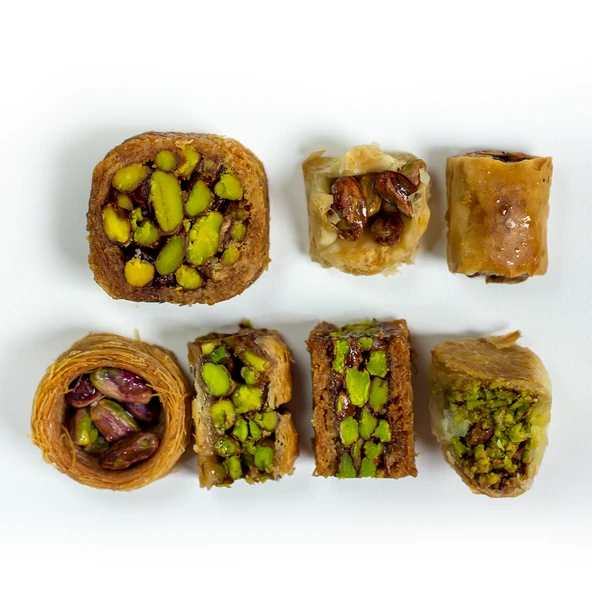 Antep Fıstıklı Kadayıflı Karışık Baklava Kutusu 800 G - Resim 5