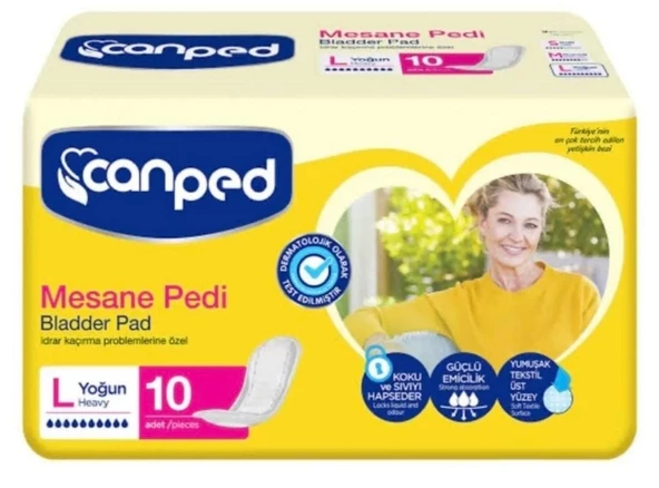 Canped Lohusa Pedi Yoğun L (Büyük) Beden 10'lu 5 Paket - 2