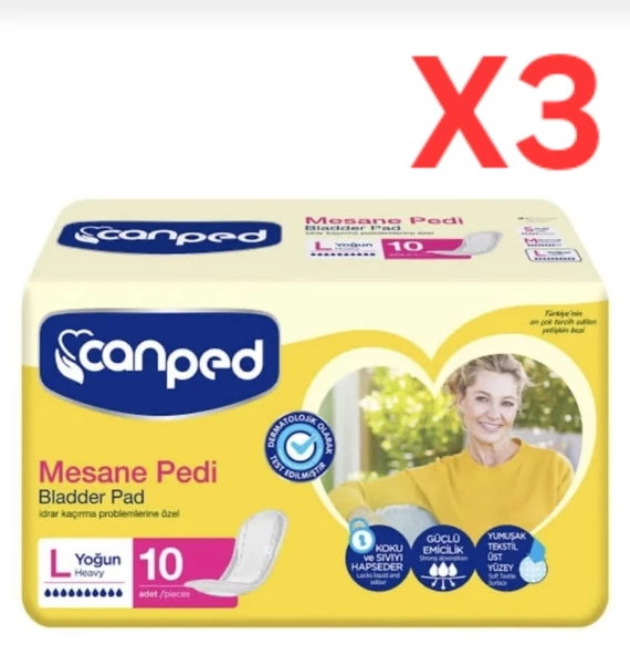 Canped Mesane Pedi Büyük 10' Lu X 3 Adet