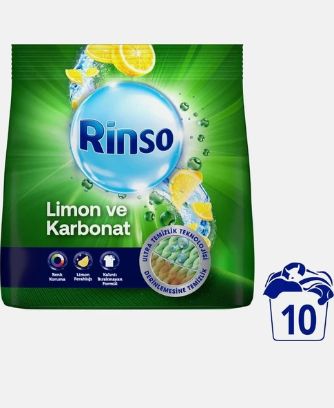 Rinso Limon ve Karbonat 1.5 kg Toz Deterjan - Resim 2