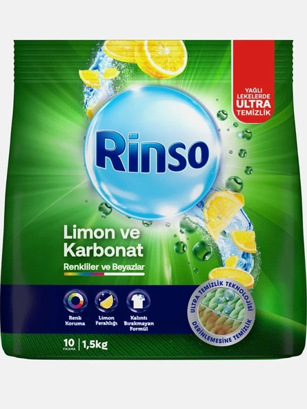 Rinso Limon ve Karbonat 1.5 kg Toz Deterjan ürün görseli 1