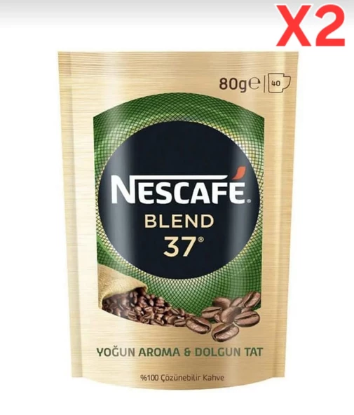 Nescafe Gold Blend 37 Granül Kahve 80 gr 2'li