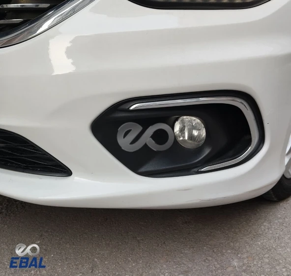 Fiat Egea Krom Sinyal Çerçevesi + Sis Çerçevesi 2015-2019 Arası P.çelik - Resim 2