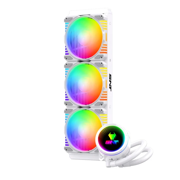 Snt SS360-3F-W Argb 360Mm. Beyaz Sıvı Soğutma AM4 AM5 LGA 1200 1700 20XX - 2