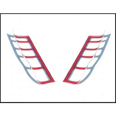 Ford Transit Uyumlu Krom Stop Çerçeve 2 Parça 2000-2014 Paslanmaz Çelik - Resim 3