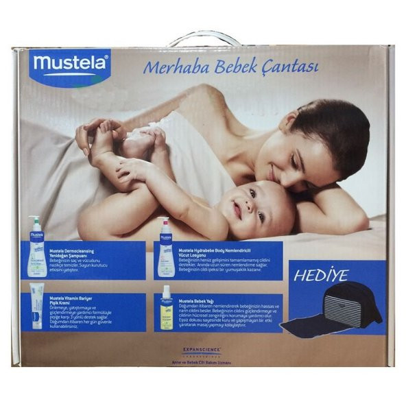 Mustela Merhaba Bebek Çantalı Set