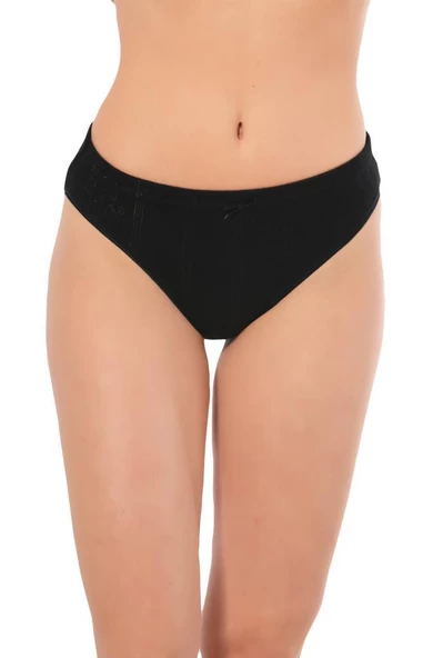 5 Adet Lüx Drm Bayan Jakarlı Bikini Külot Slip Renk Seçenekli 099 - 3