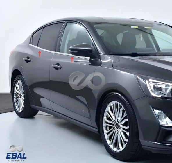 Ford Focus 4 Hb-Sedan Krom Cam Çıtası 4 Parça  2018 Ve Üzeri P.Çelik - 2