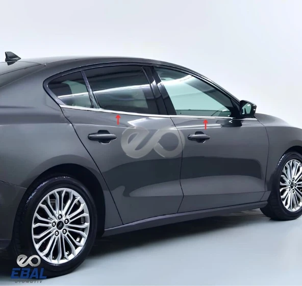 Ford Focus 4 Hb-Sedan Krom Cam Çıtası 4 Parça  2018 Ve Üzeri P.Çelik - 3