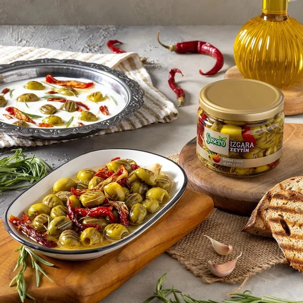 Sosero Grill Izgara Zeytin 290 gr Cam Kavanoz - 2