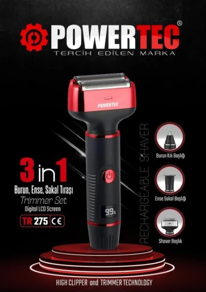 TR-275 3/1 Sakal Burun Günlük Sakal Makinası