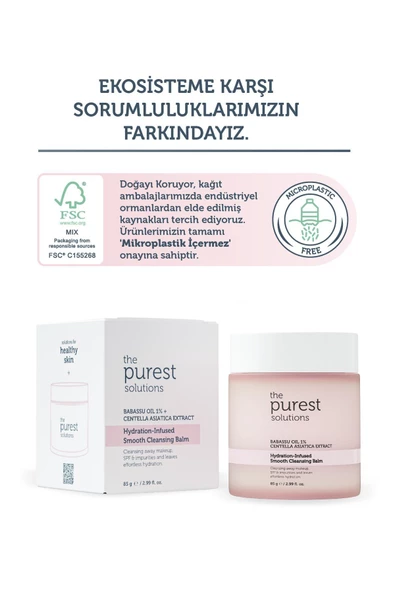 The Purest Solutions Hassas ve Kuru Ciltler İçin Temizleyici Balm 85 gr - 5
