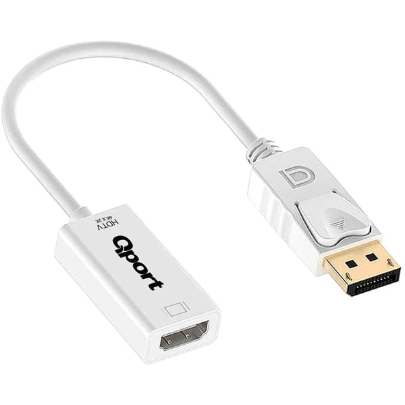 QPORT Q-DP-HDB DISPLAY PORT TO HDMI 4K ÇEVİRİCİ