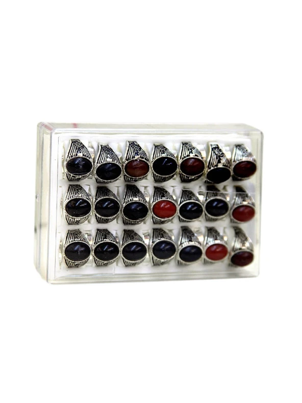 Tuğralı Erkek Yüzüğü 42'li Paket-6128