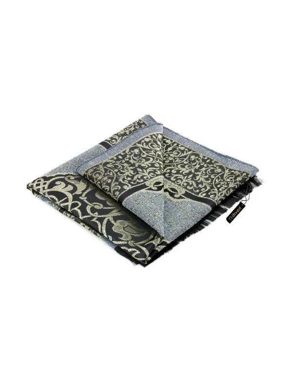 Ekonomik Osmanlı Tafta Seccade - 0150 - Mavi - Resim 4