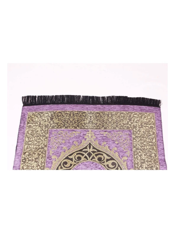 Lüks Osmanlı Şönil Seccade - 0170 - Lila Renk - Resim 3