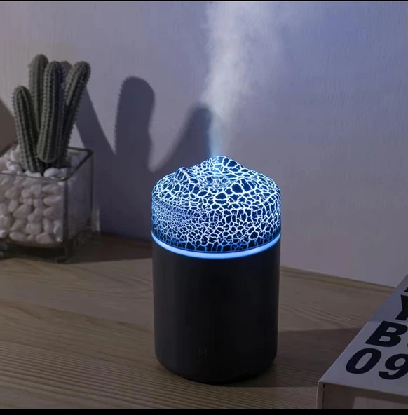 Humidifier 300 ML Volkanik Hava Nemlendirici Volkanik Buhar Makinesi Ve Aroma Difüzörü - Resim 2