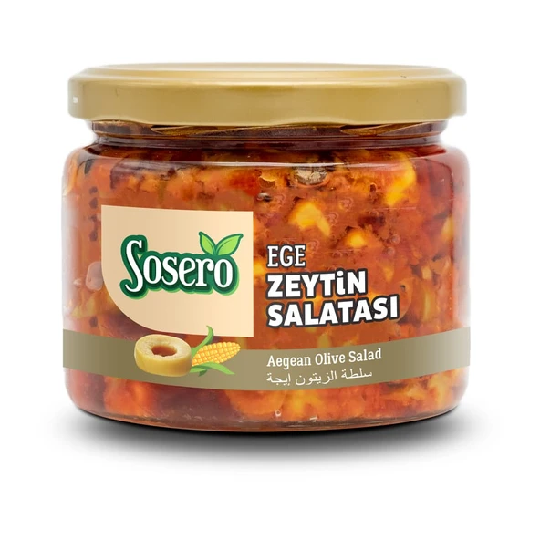 Ege Zeytin Salatası Cam Kavanoz 290 gr