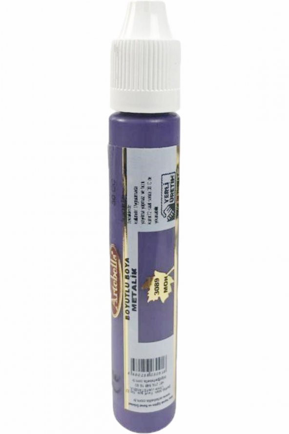 Artebella Metalik Boyutlu Boya 308930 Mor 30 ml - 2