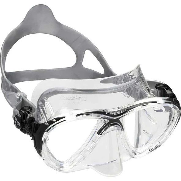 Cressi Big Eyes Evolution Crystal Yetişkin Dalış Maskesi Şeffaf-Siyah