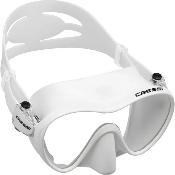Cressi F1 Frameless Yetişkin Dalış Maskesi Beyaz - 6