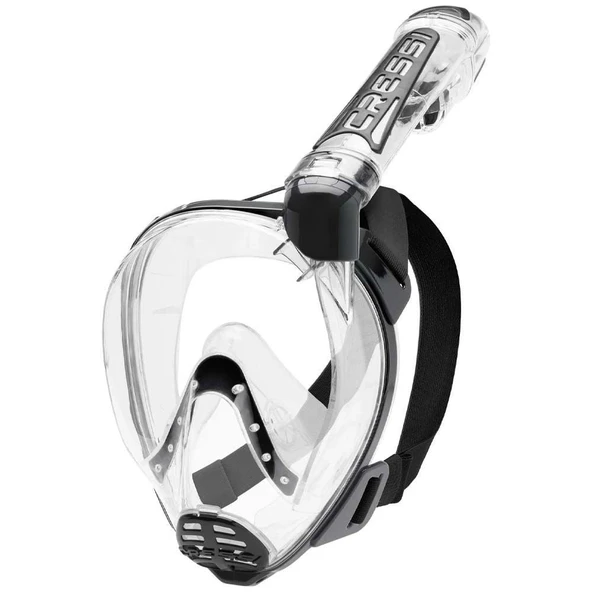 Cressi Duke M-L Beden Tam Yüz Maske Şeffaf-Siyah - 7