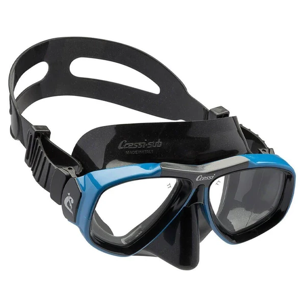 Cressi Focus Yetişkin Dalış Maskesi Siyah-Koyu Mavi - 6