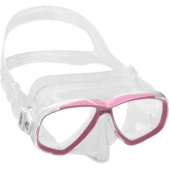 Cressi Perla Yetişkin Dalış Maskesi Şeffaf-Pembe - 5