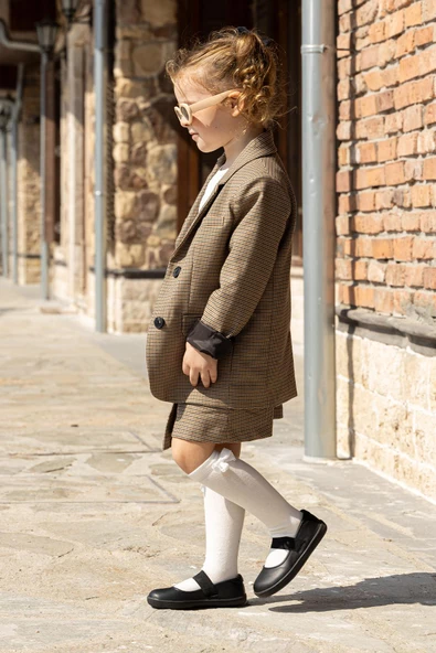 Smart Walker Mary Jane Havalı Siyah Barefoot Kız Babet Ayakkabı - 2