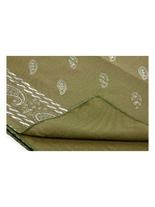 Pano Desenli Varaklı Yeşil Örtü - Resim 2