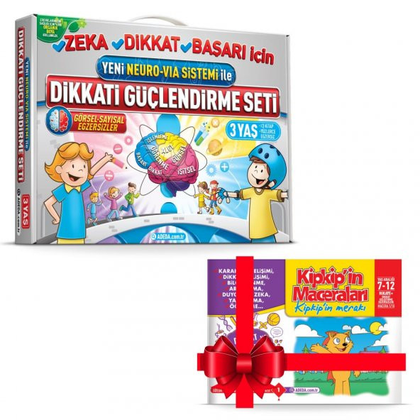 Adeda Dikkati Güçlendirme Seti DGS 3 Yaş - Hikaye Kitabı Hediye