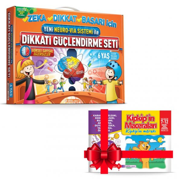 Adeda Dikkati Güçlendirme Seti DGS 6 Yaş - Hikaye Kitabı Hediye